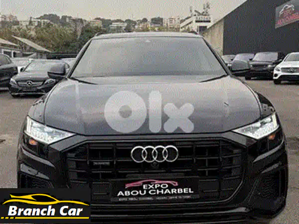 أودي Q8 S Line كواترو 2019 سوداء: فخامة V6، سقف بانورامي، كاميرات 360، ضمان سنة!