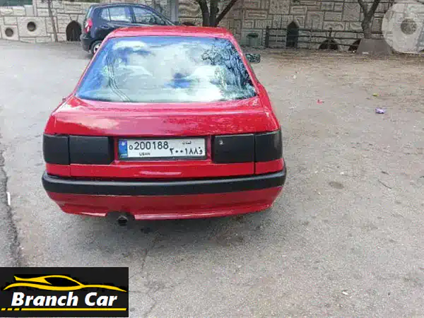 فرصة كلاسيكية: أودي 1990 حمراء - سيارة بيت نظيفة للبيع...