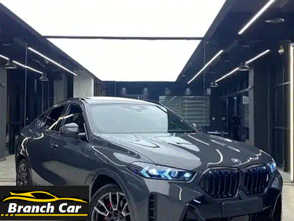 لا تفوت! BMW X6M40i 2025 (M Package) - كسر زيرو - لون Dravite Grey حصري!