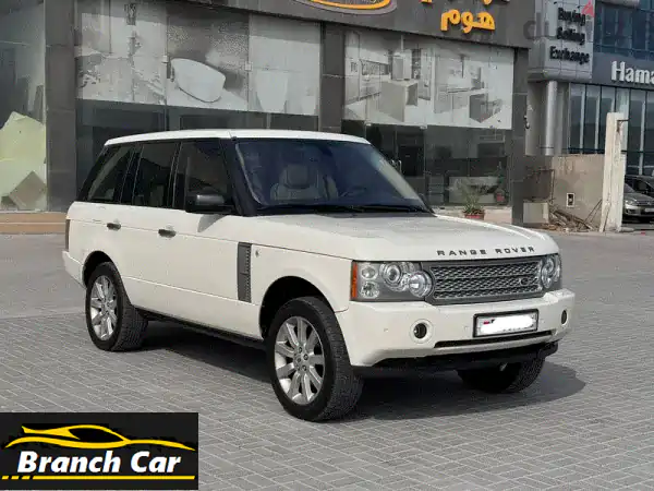 للبيع: رنج روفر سوبر تشارج 2008 أبيض - مواصفات...