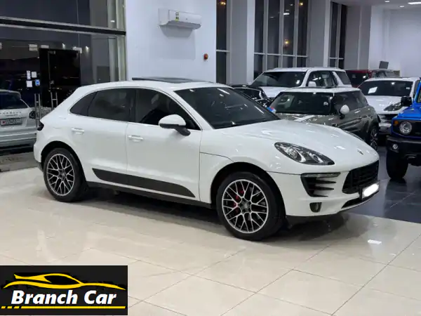 بورش ماكان أس 2015 (أبيض) مع مسافة 141,050 كم. خيارات...