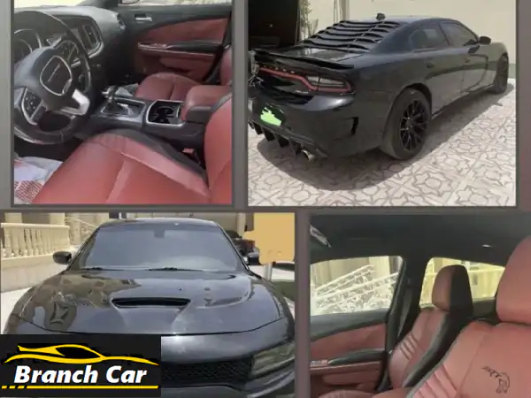 قوة وجاذبية! دودج تشارجر SRT رالي 2016 V6 وارد أمريكا - للبيع بالشارقة بجلد أحمر فاخر!