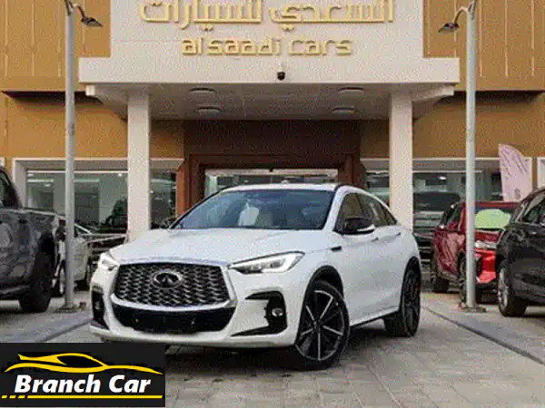 إنفينيتي QX55 2024 الجديدة كلياً: 0 كم، فضي ساحر! اكتشف فخامة الكروس أوفر الرياضية.