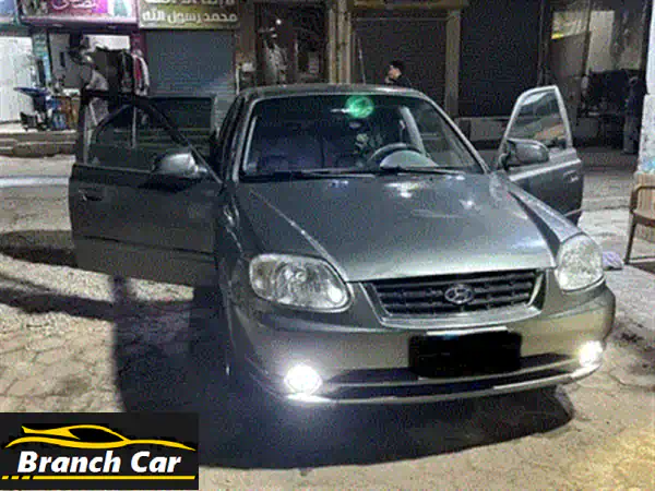 فرصة لا تعوض! هيونداي فيرنا 2014 (أبيض) - فبريكا دواخل، غاز حقن، شاشة أندرويد، زينون وجنوط سبور!