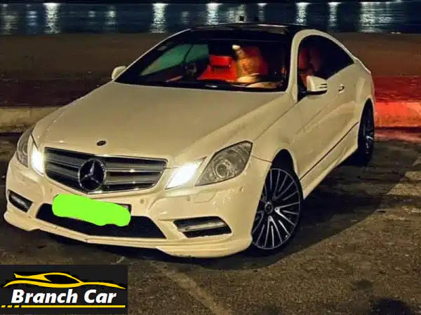 مرسيدس e350 كوبيه 2012، ممشى 240,000 كم، محركات أصلية ووكالة، اللون أبيض لؤلؤي  داخليه جلد ألماني .