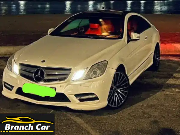 مرسيدس E350 كوبيه 2012 AMG: أبيض لؤلؤي بجلد أحمر! فخامة...