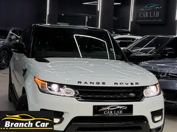 للبيع: رانج روفر سبورت 2014 V6 أبيض - بحالة الوكالة |...