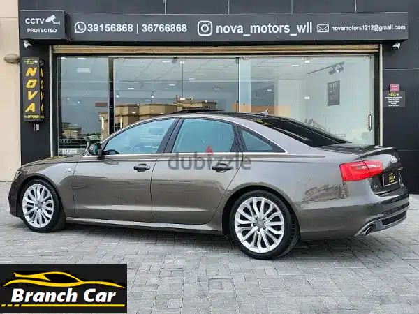 أودي A6 S-line 2013 كواترو للبيع: محرك V6 موثوق (بدون تيربو)، فل كامل، 125 ألف كم