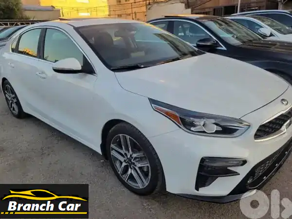 كيا فورتي 2019 EX أبيض | فل أوبشن، جلد، نافي، رادار، فتحة...