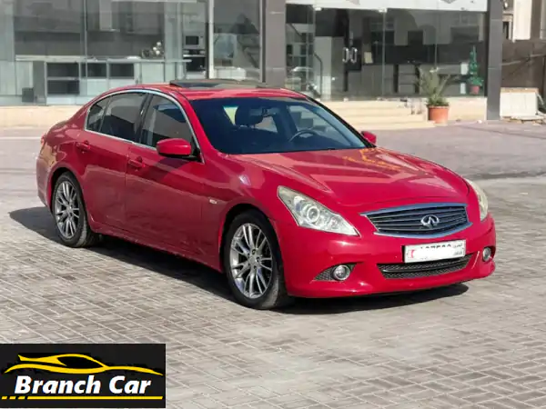 إنفينيتي G25 موديل 2014 حمراء فاخرة | مواصفات كاملة،...