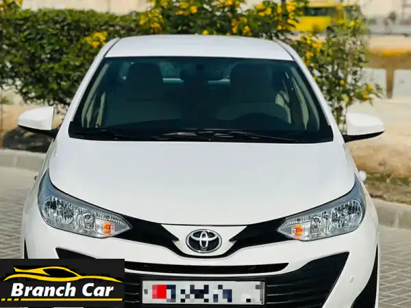 امتلك موثوقية تويوتا: يارس 2019 بيضاء (1.5L Mid Option) -...