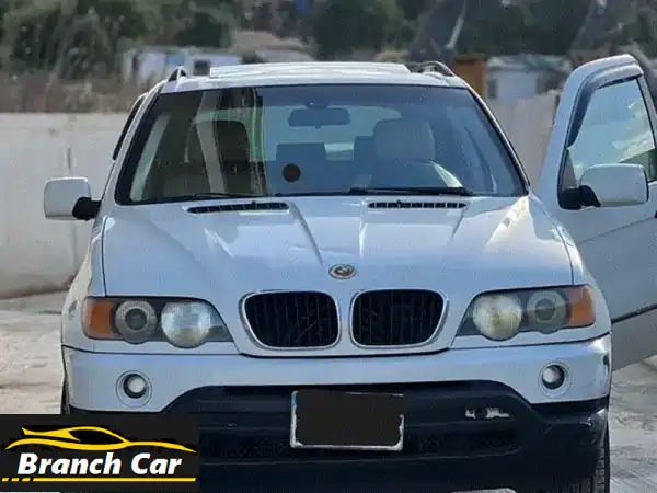 BMW X5 2001 أبيض كالثلج - لقطة حقيقية بحالة ذهب بسعر 3900$!