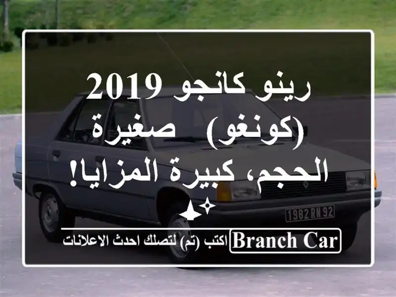 رينو كانجو 2019 (كونغو) - صغيرة الحجم، كبيرة المزايا! ✨