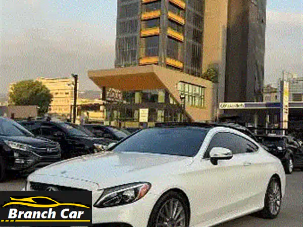 مرسيدس C300 كوبيه AMG 2017 -  فخامة لا تُقاوَم! (ابيض على احمر)