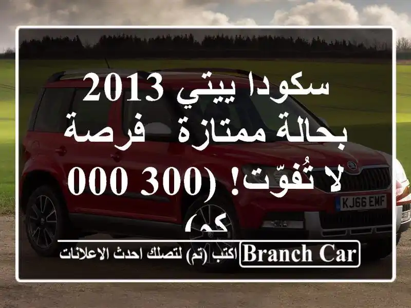 سكودا ييتي 2013 بحالة ممتازة - فرصة لا تُفوّت! (300,000 كم)