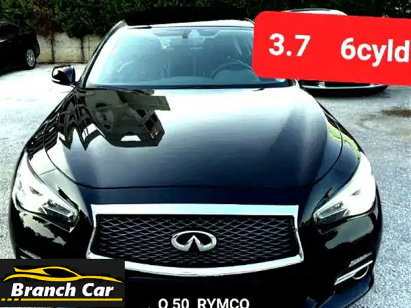 Infiniti Q50 3.7 2014 - كالجديدة!  صيانة شركة لبنان - فرصة ذهبية