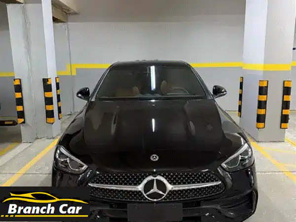 مرسيدس C180 AMG 2024 جديدة كلياً - وكيل - أسود ميتاليك/بني...