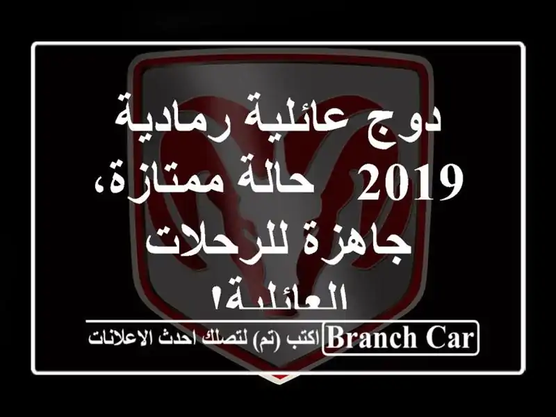 دوج عائلية رمادية 2019 - حالة ممتازة، جاهزة...