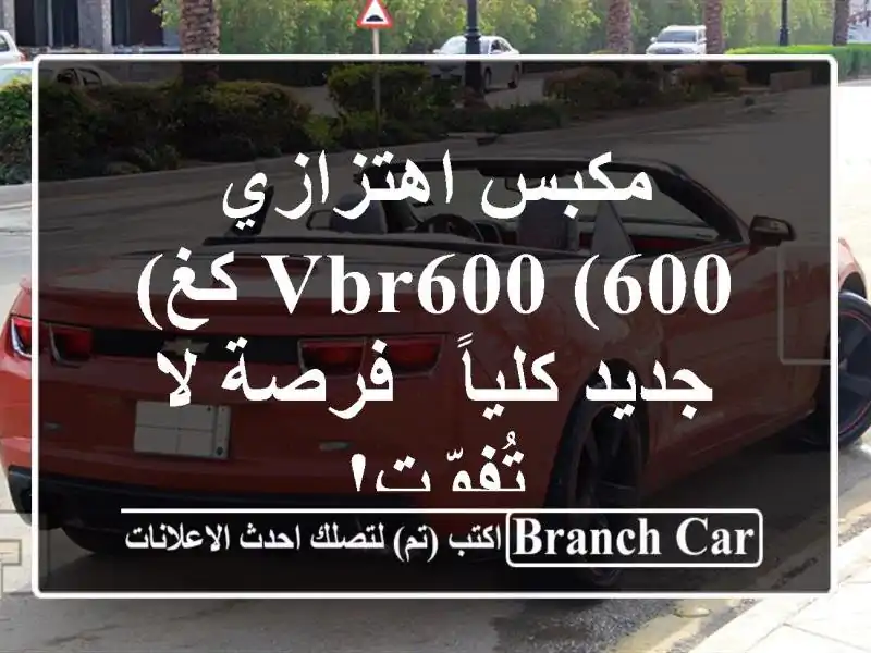 مكبس اهتزازي VBR600 (600 كغ) - جديد كلياً - فرصة لا تُفوّت!