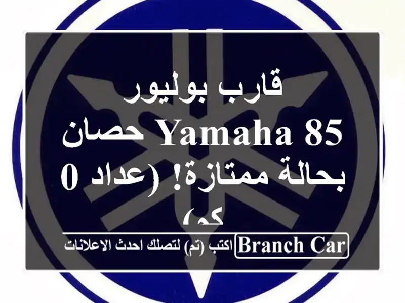 قارب بوليور Yamaha 85 حصان - بحالة ممتازة! (عداد 0 كم)