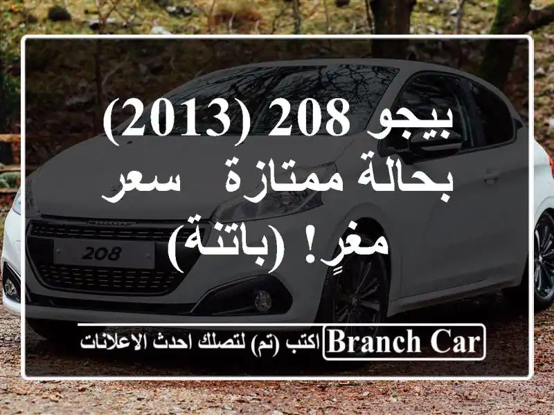 بيجو 208 (2013) بحالة ممتازة - سعر مغرٍ! (باتنة)