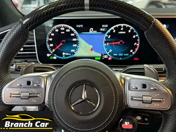 مرسيدس GLE 53 AMG كوبيه 2021 -  فاخرة ومُجهزة بالكامل! (أبيض على أسود)