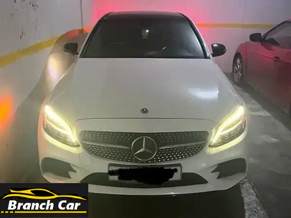 مرسيدس C-Class 2020 بيضاء - بحالة ممتازة! (وارد أمريكا)