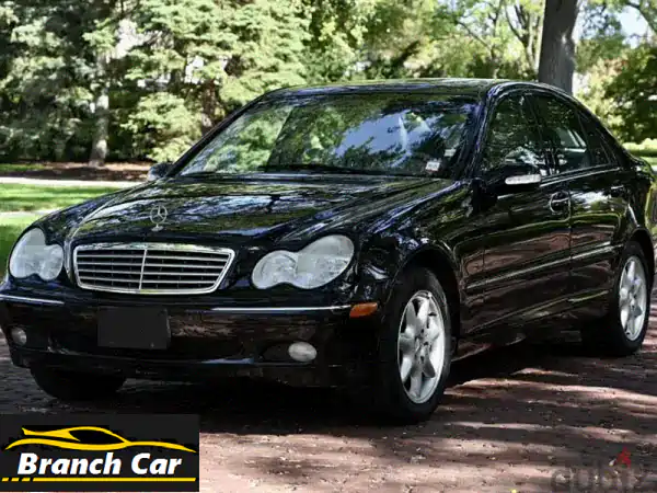 مرسيدس C-Class 2002 (C240) سوداء - قطعة فنية كلاسيكية!