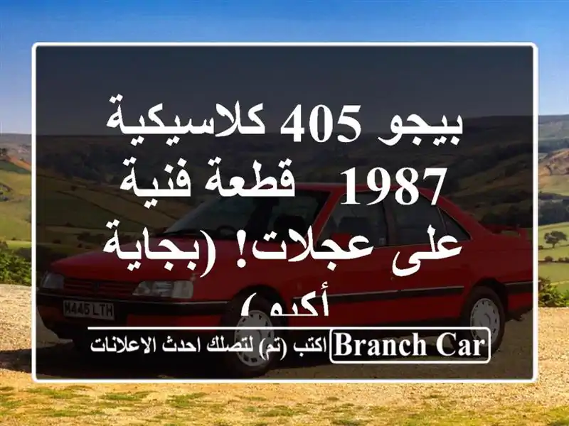 بيجو 405 كلاسيكية 1987 - قطعة فنية على عجلات! (بجاية - أكبو)