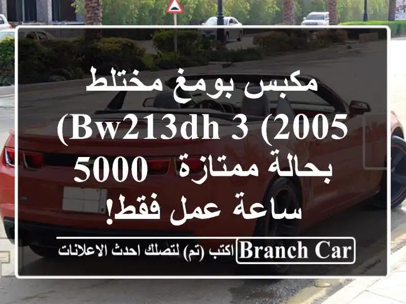 مكبس بومغ مختلط BW213DH-3 (2005) بحالة ممتازة - 5000 ساعة عمل فقط!