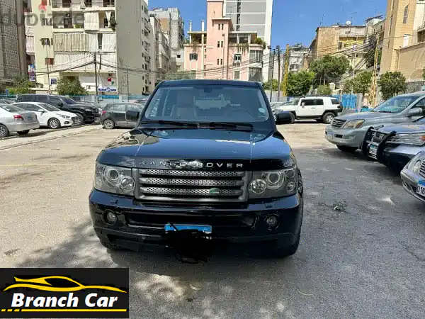رانج روفر سبورت HSE 2008 أسود - فخامة بريطانية...