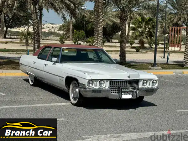 كاديلاك فليتوود 1971 بيضاء - قطعة فنية كلاسيكية للبيع!