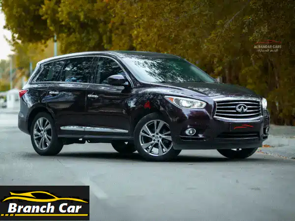 Infiniti QX60 2014 أحمر - بحالة ممتازة، صيانة وكالة - فرصة لا تُفوّت!