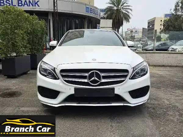 مرسيدس C400 2015 بيضاء - بحالة ممتازة! فرصة لا تُفوّت
