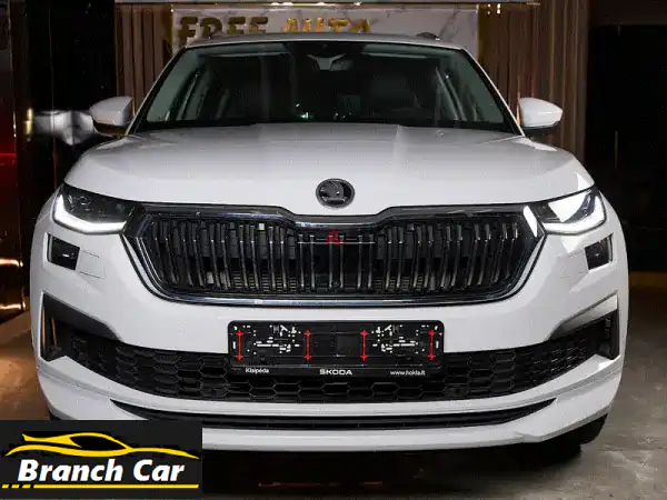 سكودا كودياك 2024 البيضاء ✨ رحلة فخامة وسلامة مطلقة!