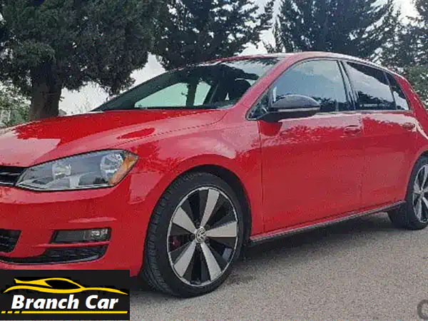 فولكس واجن جولف 2015 حمراء بحالة ممتازة! (MK7 TSI) - فرصة...