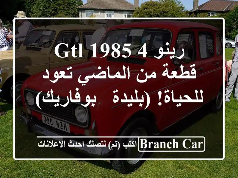 رينو 4 GTL 1985 - قطعة من الماضي تعود للحياة! (بليدة - بوفاريك)