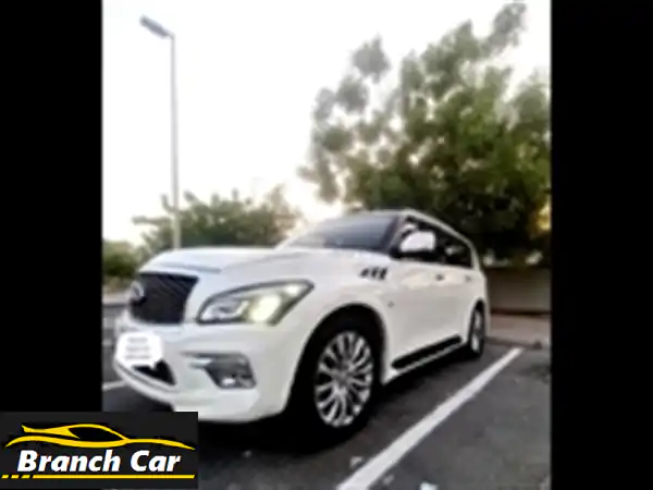 انفينيتي QX80 2015 بحالة ممتازة - فرصة ذهبية في دبي!