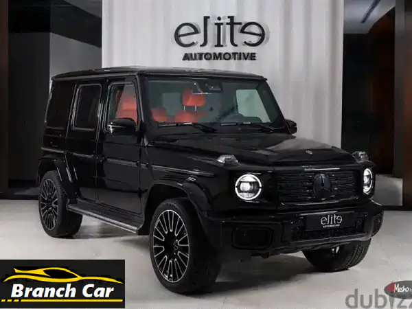 مرسيدس جي كلاس 2025 (G500) -  أسود وأحمر، جديدة كلياً!...