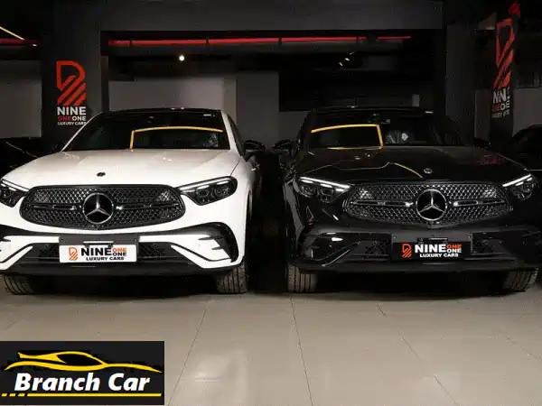 مرسيدس GLC300 كوبيه 2025 سوداء -  بريميوم بلس بسعر لا يقاوم!