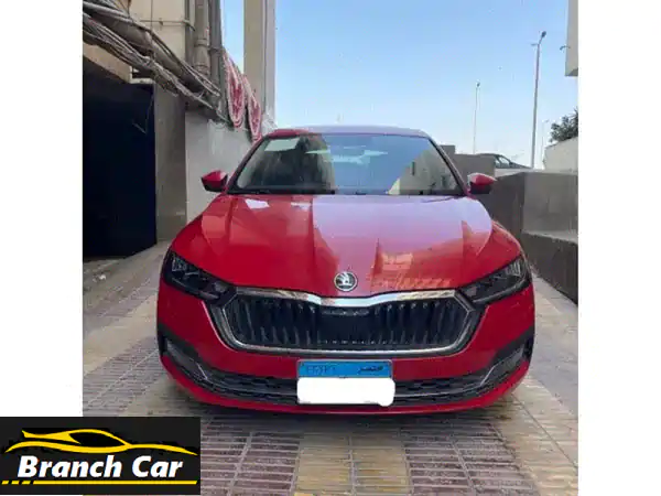 سكودا أوكتافيا 2021 حمراء - كالجديدة! 🚗 فقط 5000 كم!