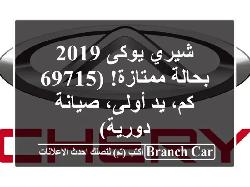 شيري يوكى 2019 بحالة ممتازة! (69715 كم، يد أولى، صيانة دورية)