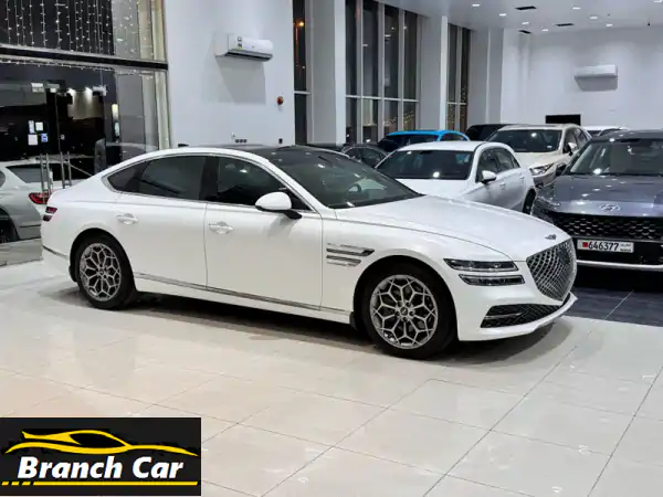 جنيسيس G80 2024 بيضاء - كالجديدة! 400 كم فقط!