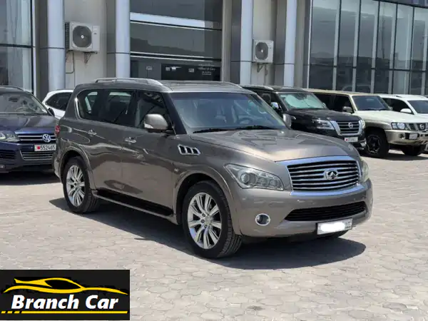 انفينيتي QX80 2014 رمادي - فخامة لا تُقاوم بسعر مميز!