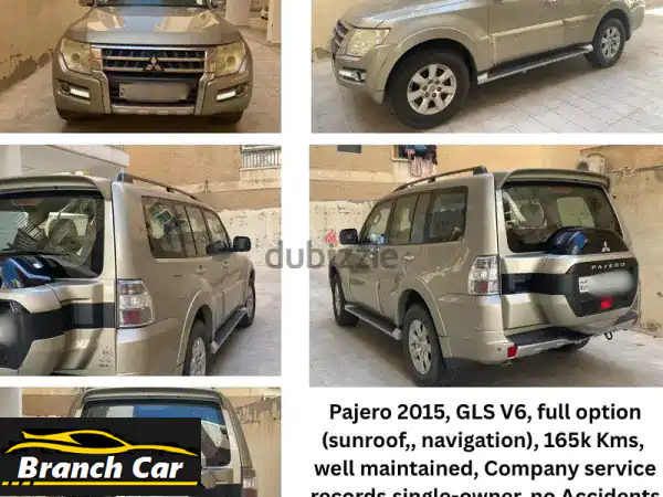 ميتسوبيشي باجيرو 2015 GLS V6 فل أوبشن - بحالة ممتازة!...