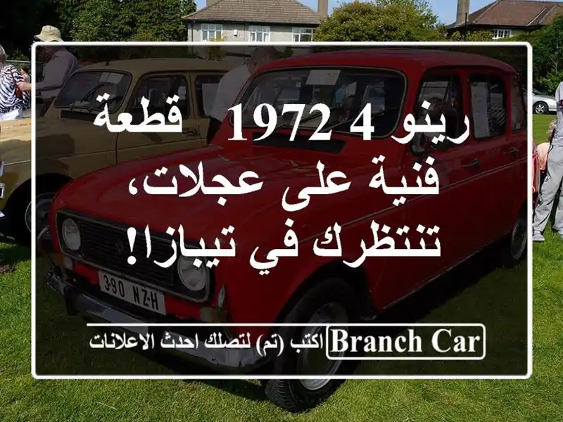 رينو 4 1972 - قطعة فنية على عجلات، تنتظرك في تيبازا!