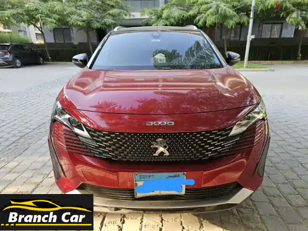 بيجو 3008 GT 2021 حمراء - فابريكا - حالة ممتازة - فرصة...