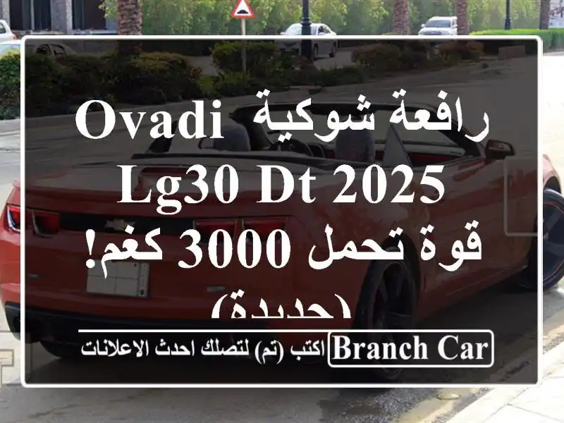 رافعة شوكية Ovadi LG30 DT 2025 - قوة تحمل 3000 كغم! (جديدة)