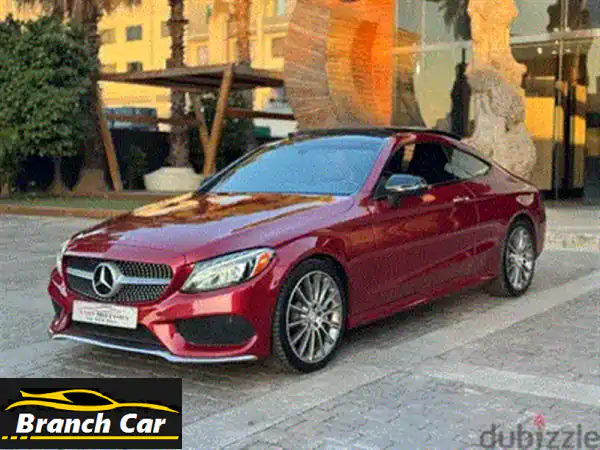 مرسيدس C200 كوبيه AMG لاين 2017 - بحالة ممتازة! سيارة واحدة فقط!