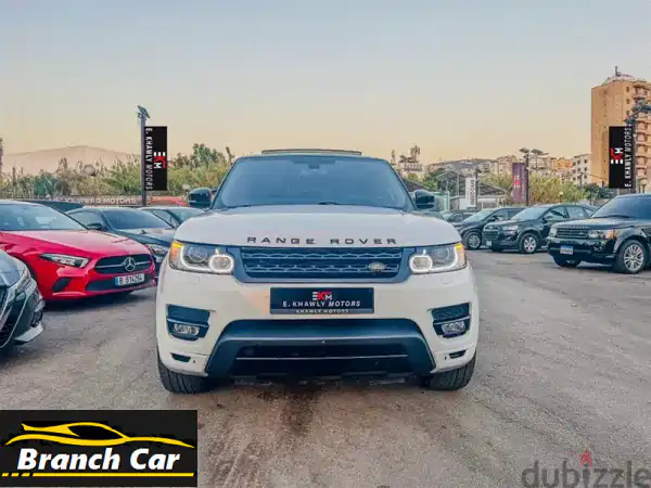 رانج روفر سبورت V8 2016 بيضاء - كالجديدة! (45,000 ميل فقط)